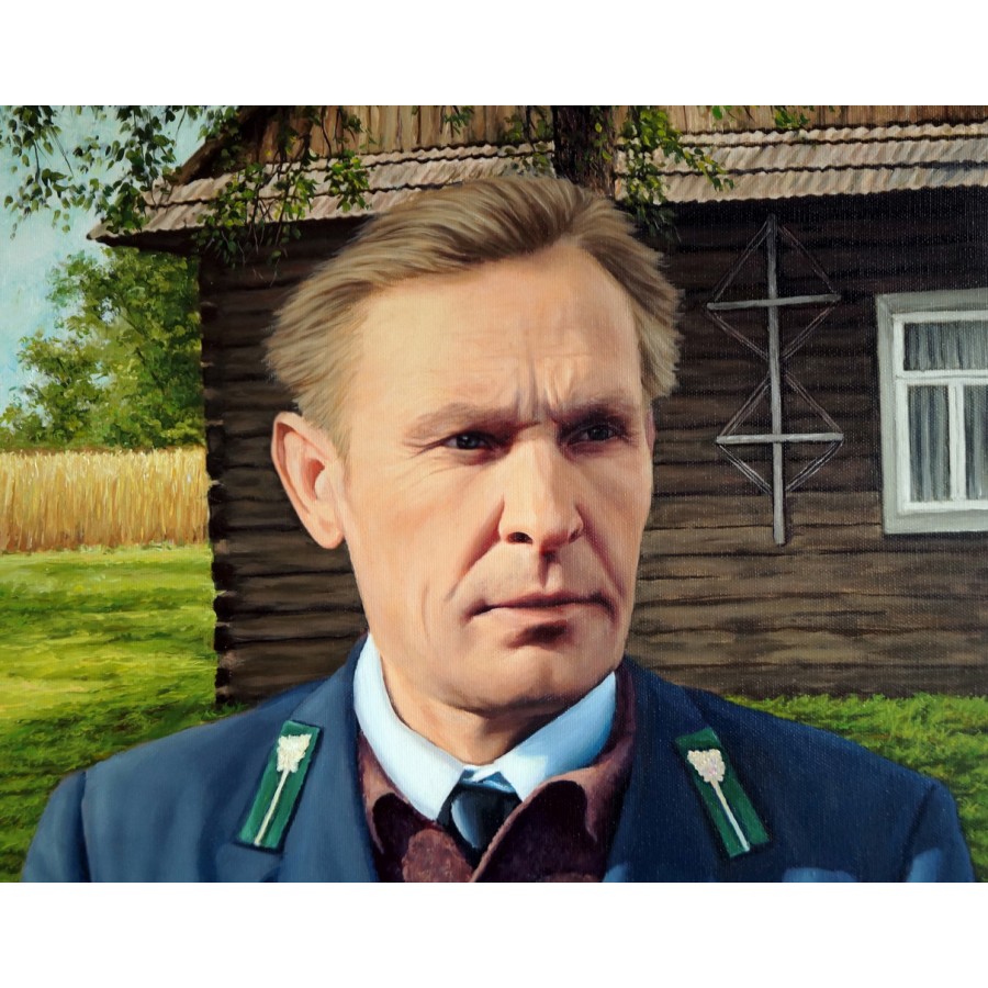 Мужской портрет по старой фотографии